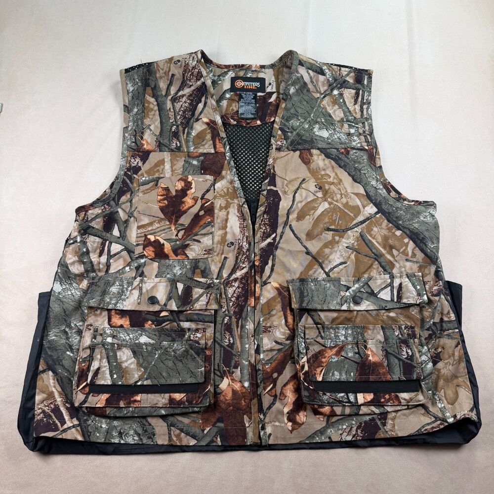 Outfitters Ridge Fusion 3.0 Camo Hunting Vest Men's M Mesh Game Bag Bird Vest
